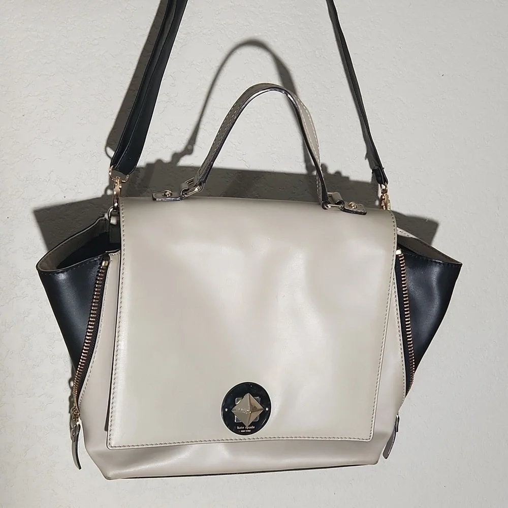 Kate Spade Purse good condion has some scuffs -latch and indent strap non ks